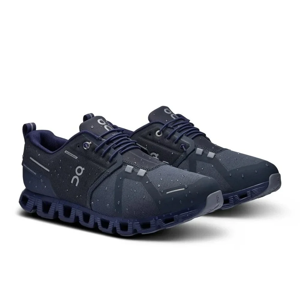 Men's Size 14 On Cloud 5 Waterproof Navy/Ink Athletic Running Shoes 59.97759 NEW